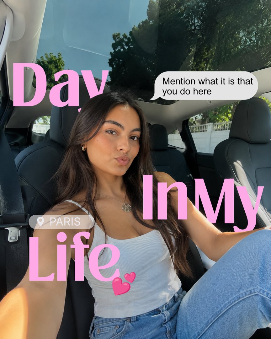 Canva template: Day in my life
